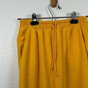 Zara Golden Yellow Drawstring Waist Pants